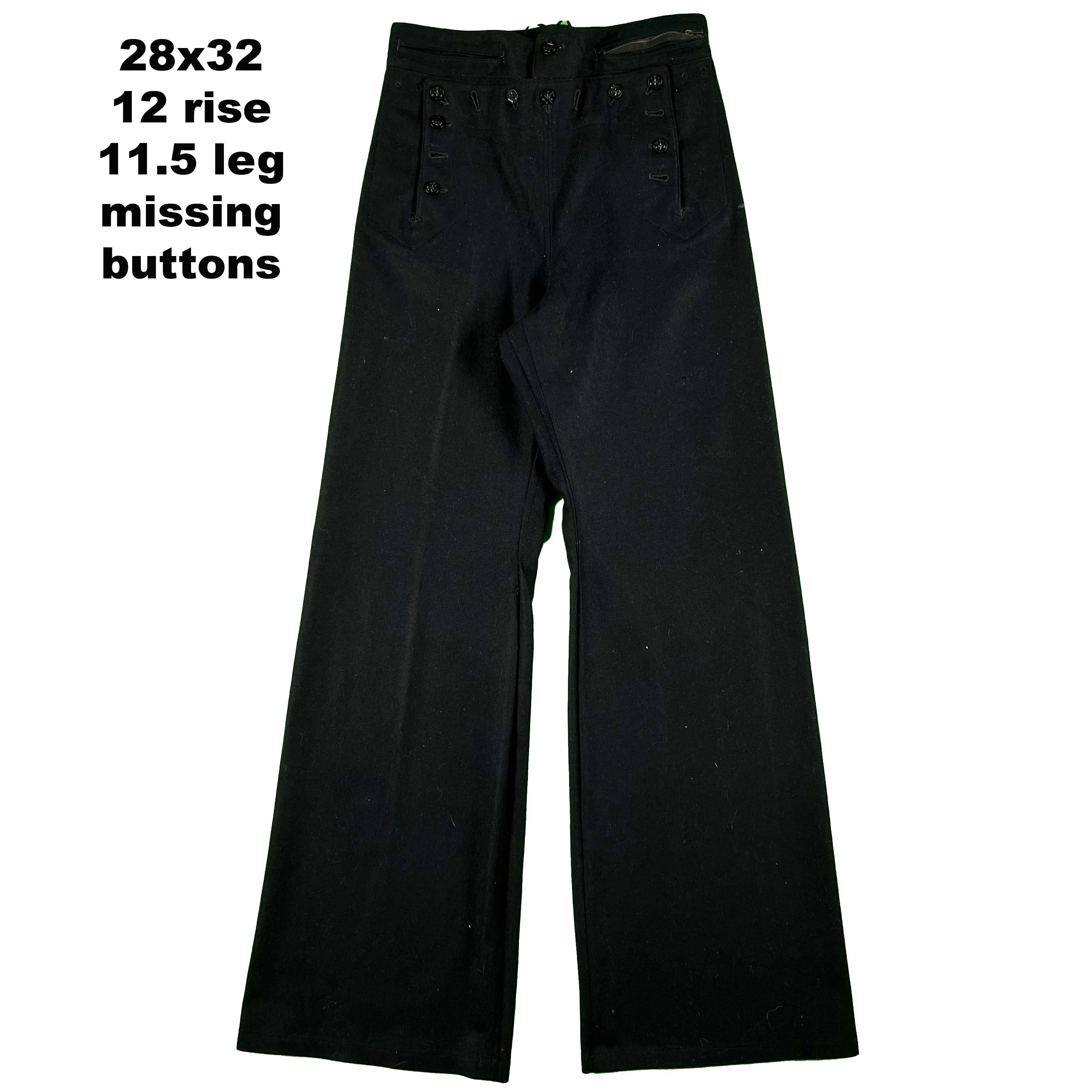 50s/60s USN Wool Bell Bottom Sailor Pants- SELECT PAIR