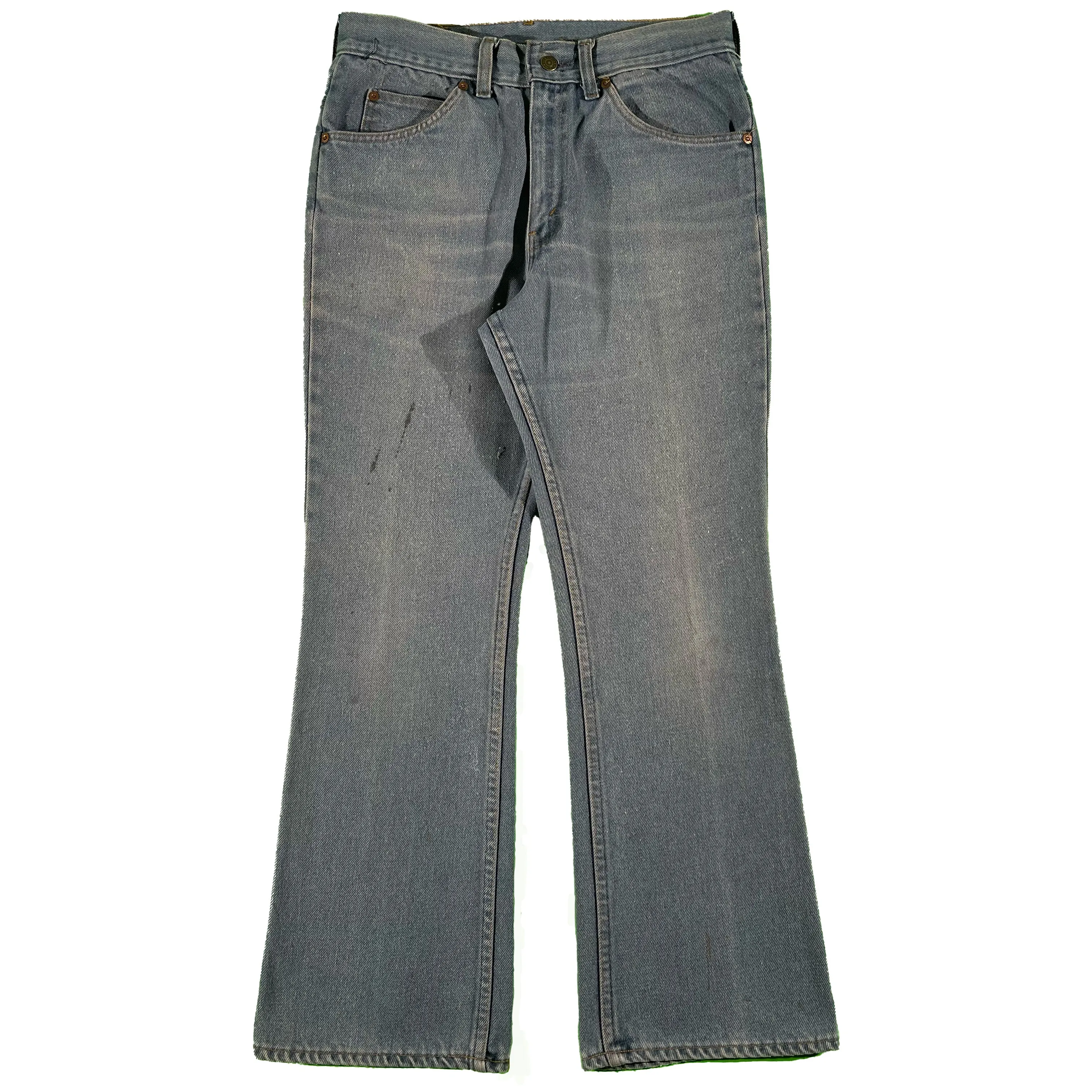 70s Over Dyed Denim Flares- 30x29