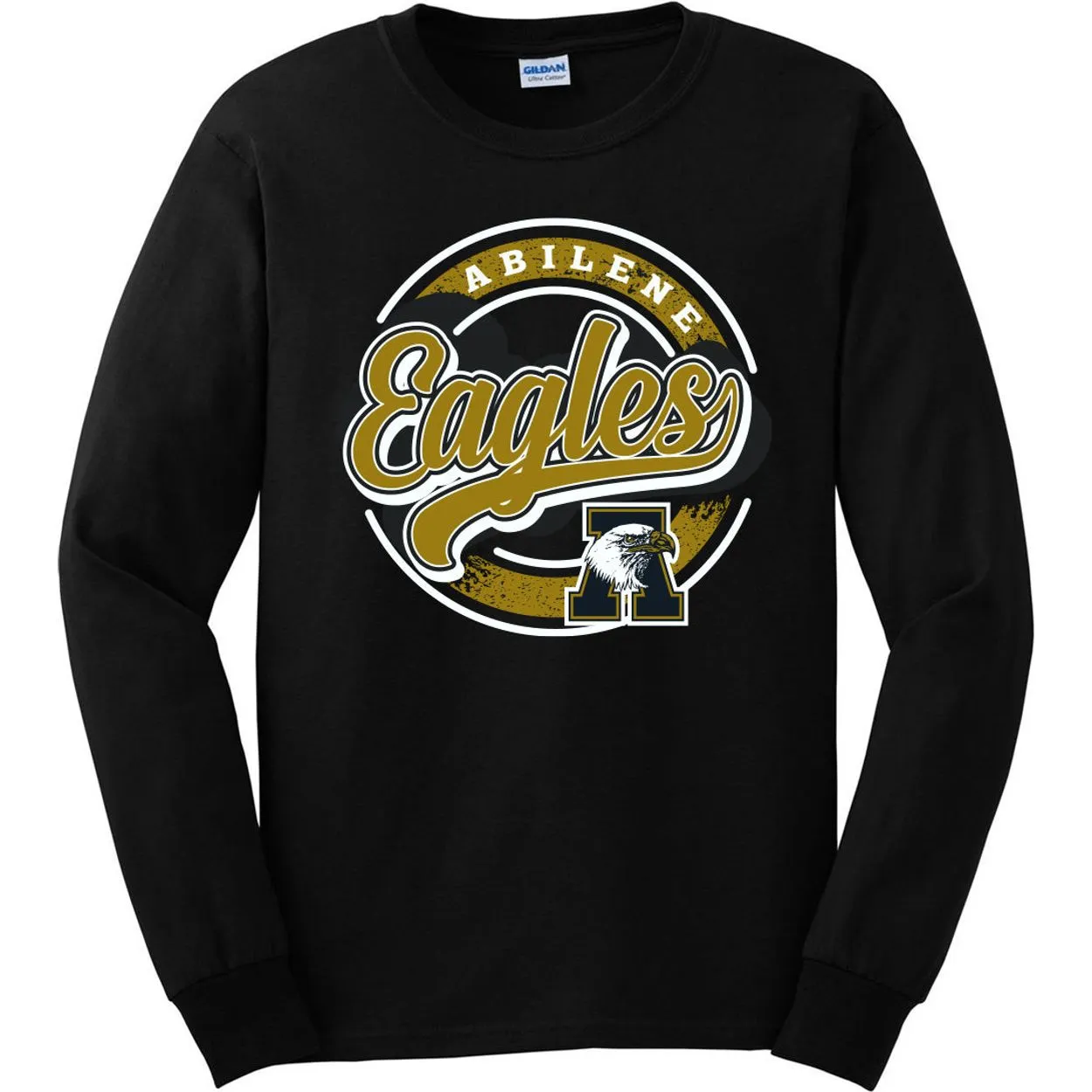 Abilene High Eagles - Circle Script Long Sleeve T-Shirt