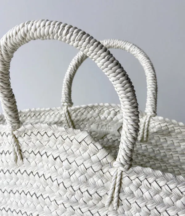 Aeta/OVAL BOTTOM BASKET M(WHITE)