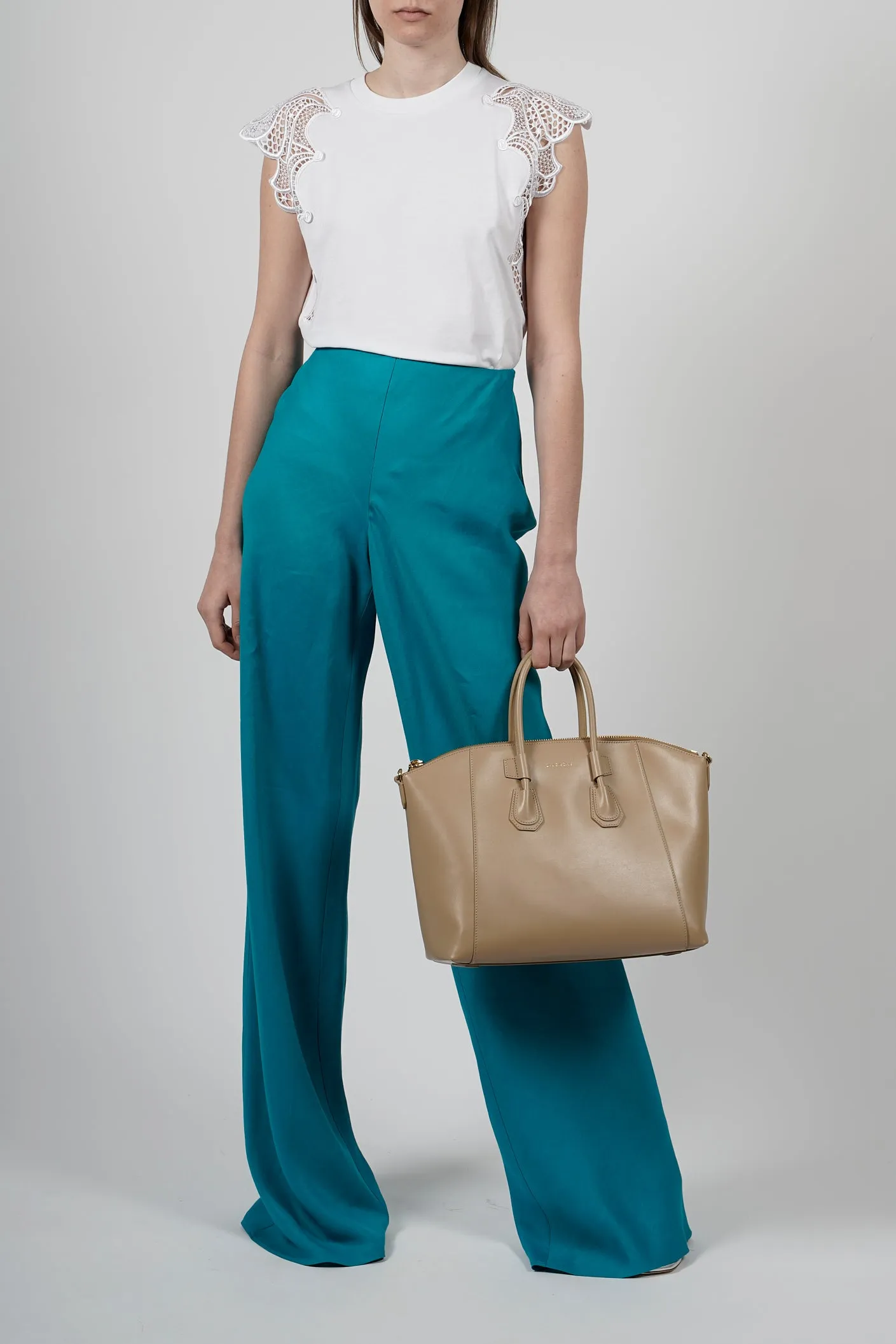 Alberta Ferretti High Waist Flared Pants