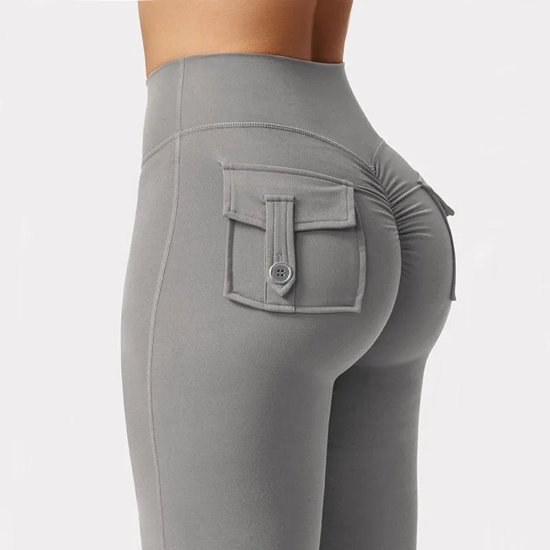 Allrj Flaired Pocket Leggings