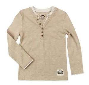 Appaman - Camden Long Sleeve Henley in Tan