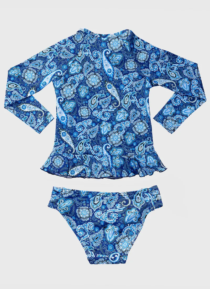 Aqua Blu Baby Girls Long Sleeve Rashie - Laurel