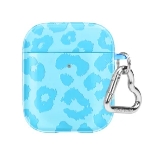 Aqua Blue Leopard AirPod Case