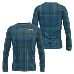 Bain Tartan Long Sleeve T-Shirt with Family Crest