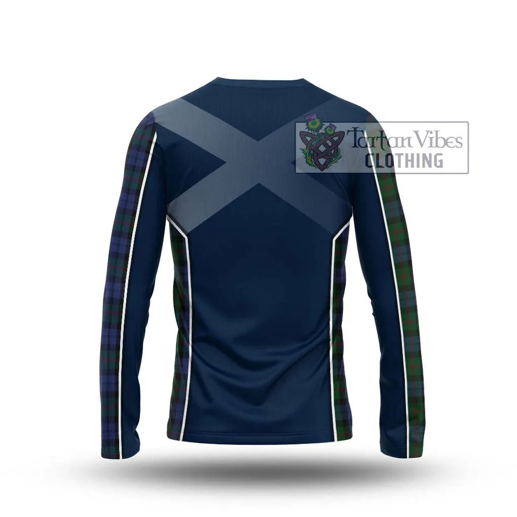 Baird Tartan Long Sleeve T-Shirt with Family Crest and Lion Rampant Vibes Sport Style