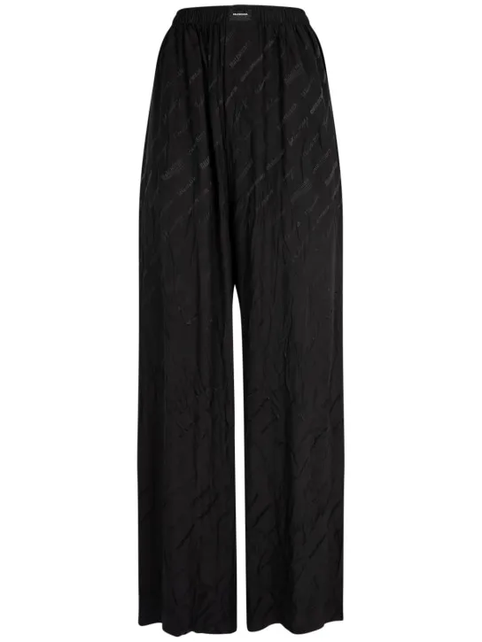 Balenciaga   Allover logomania jacquard pants 