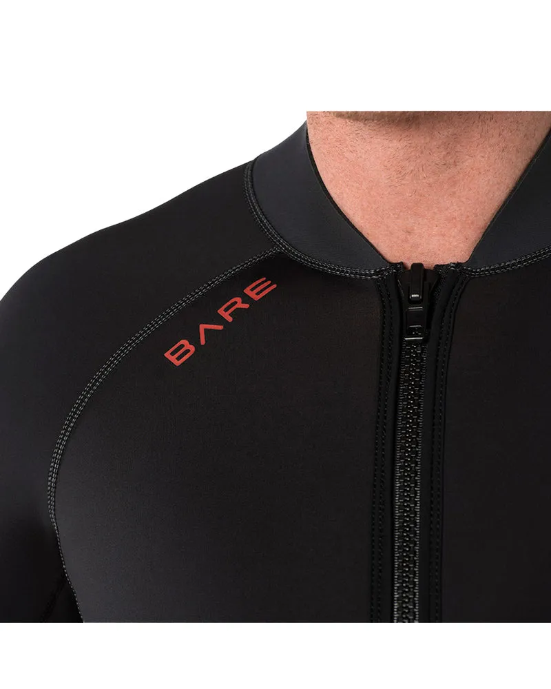 BARE Exowear Men's Front Zip Long Sleeve Wetsuit