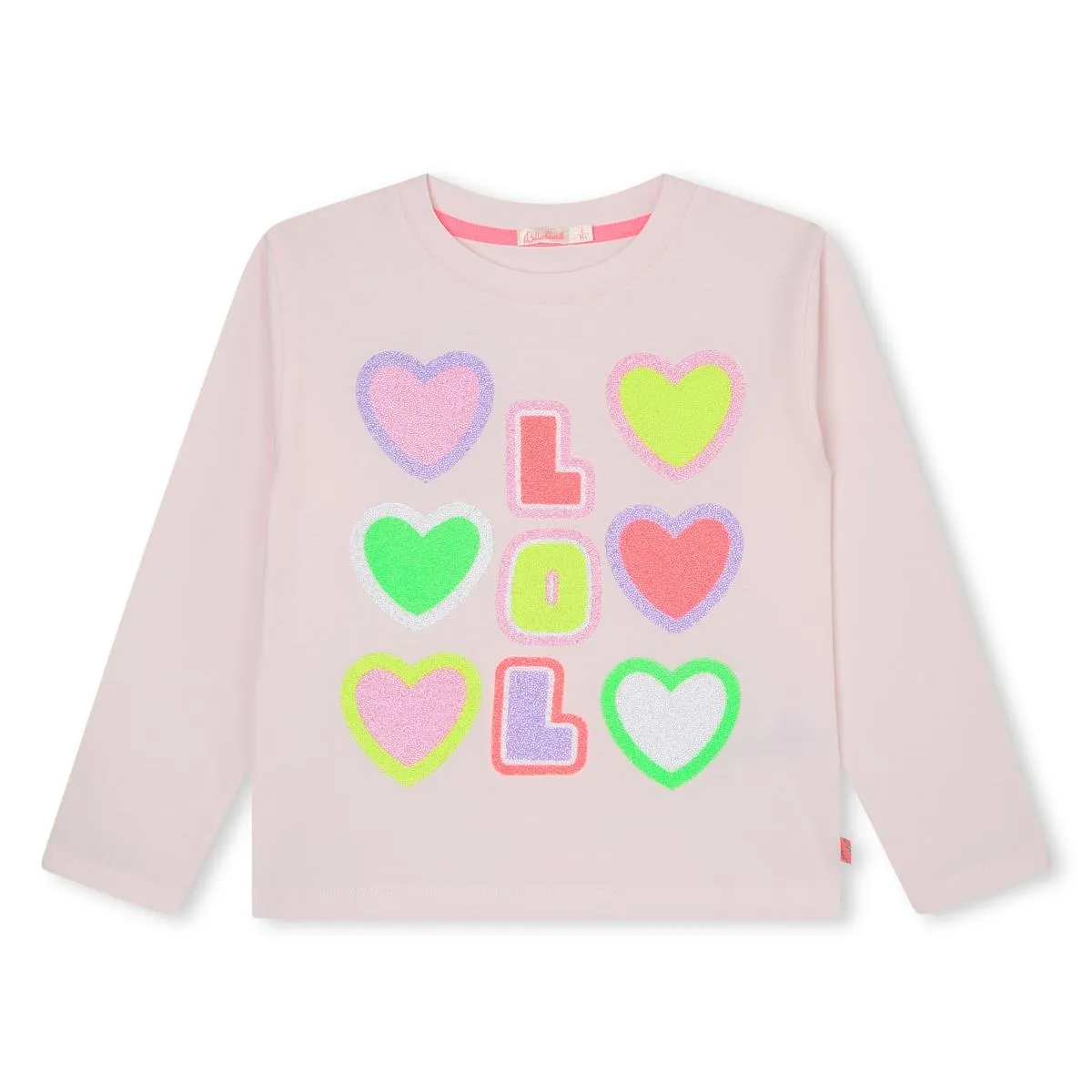 Billieblush U15C08 - Pale Pink Long Sleeve T-Shirt