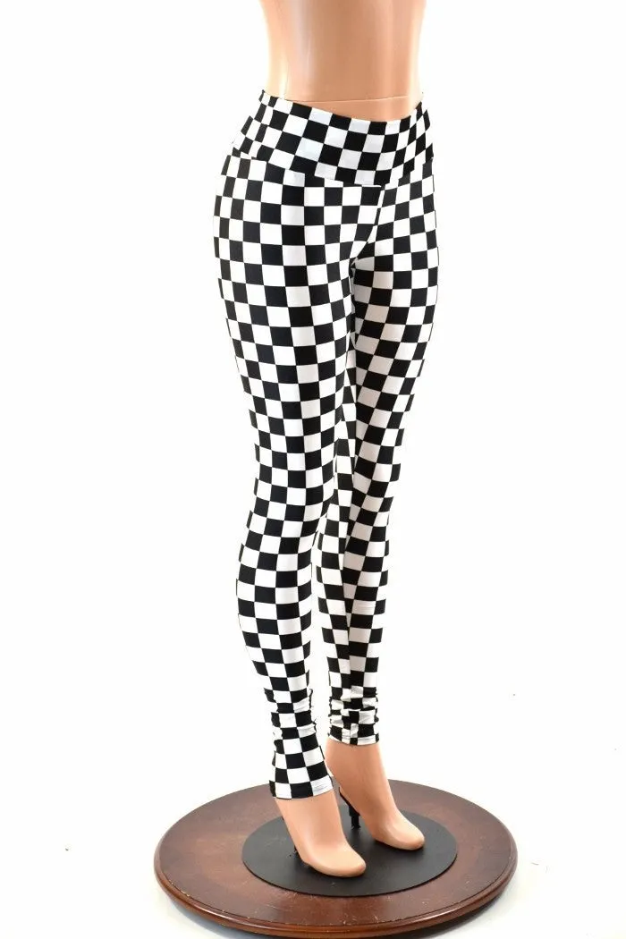 Black & White Checkered Leggings