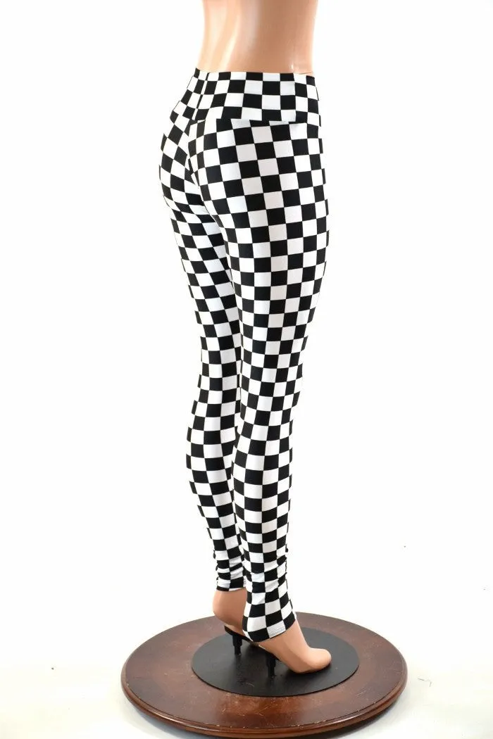 Black & White Checkered Leggings