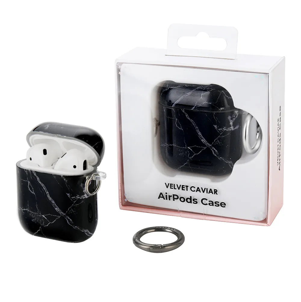 Black Marble Airpods Case