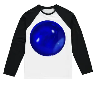 Blue Orb Sublimation Baseball Long Sleeve T-Shirt