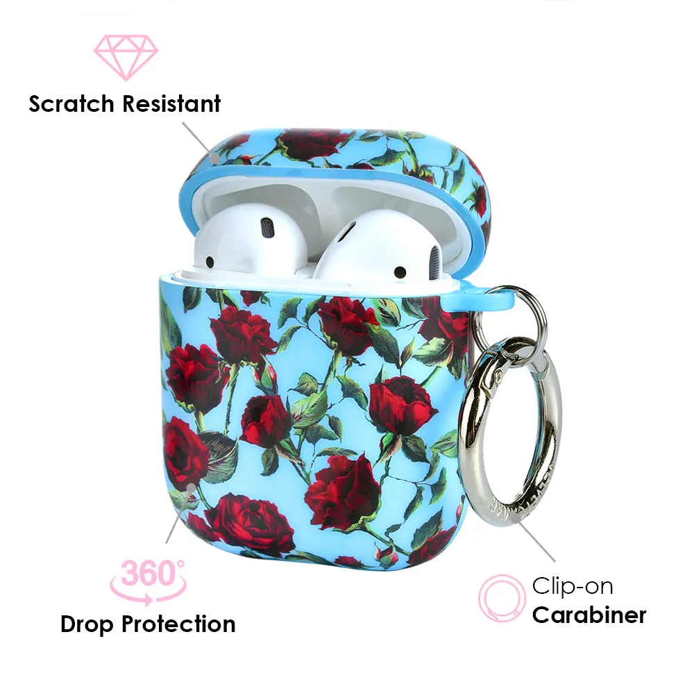 Blue Roses AirPod Case