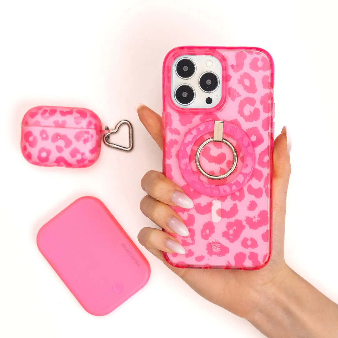 Candy Pink Leopard AirPod Case