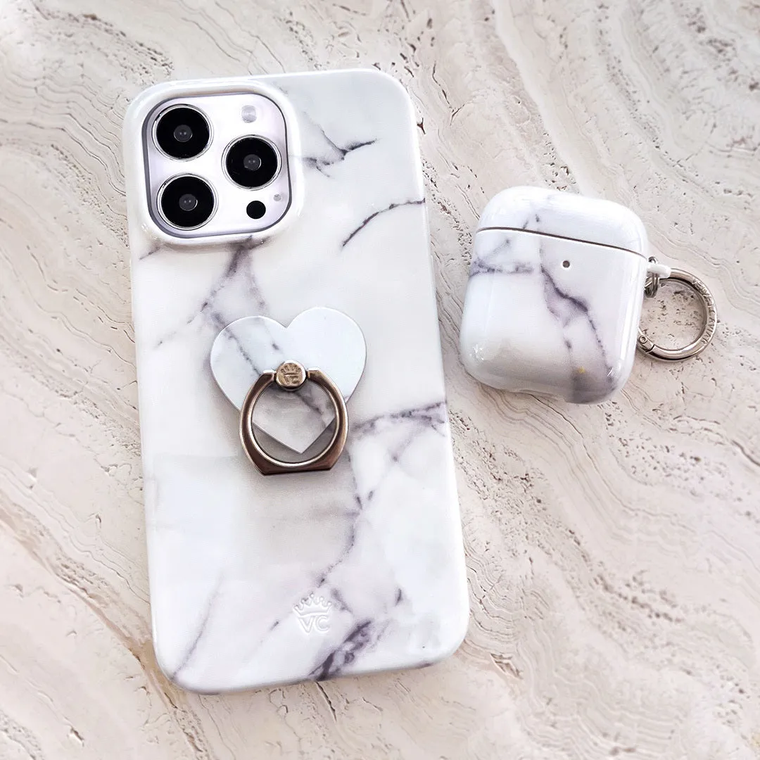 Carrara Marble AirPod Case