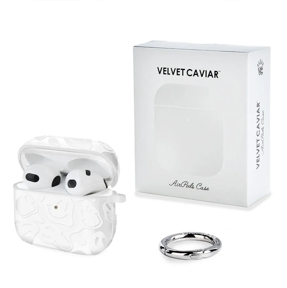 Clear Frosted Smiley AirPod Case