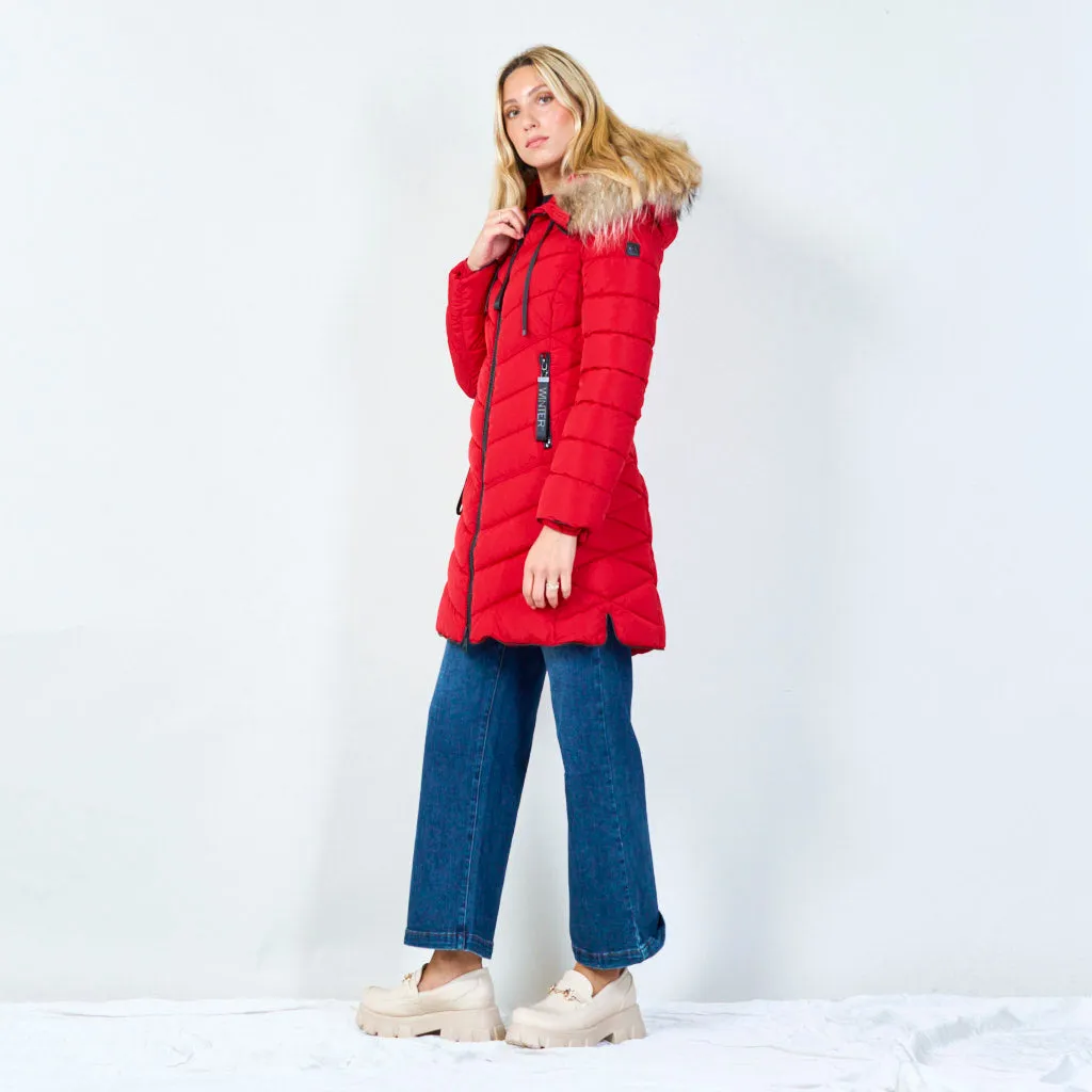 Cozy quilted winter coat wholesale