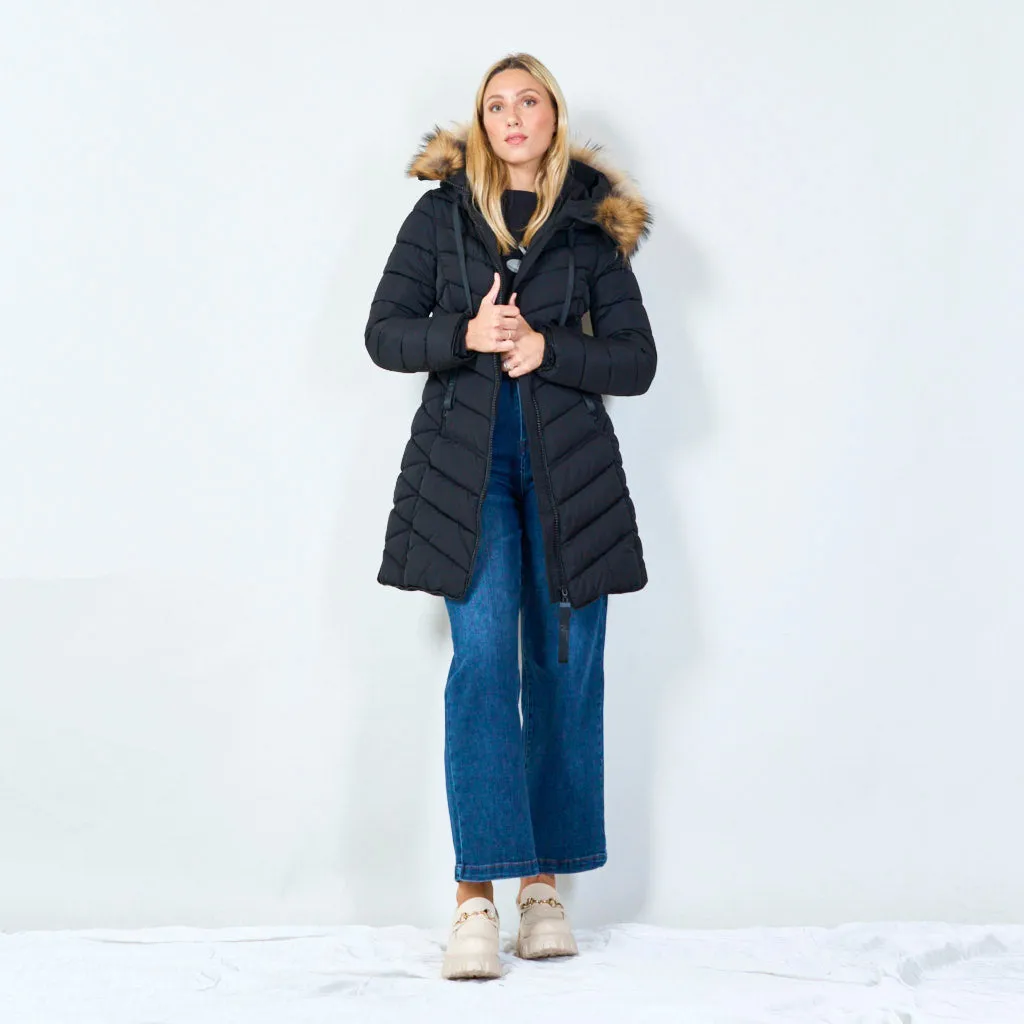 Cozy quilted winter coat wholesale