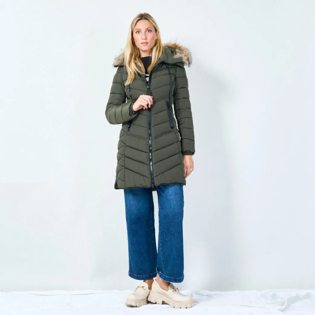 Cozy quilted winter coat wholesale