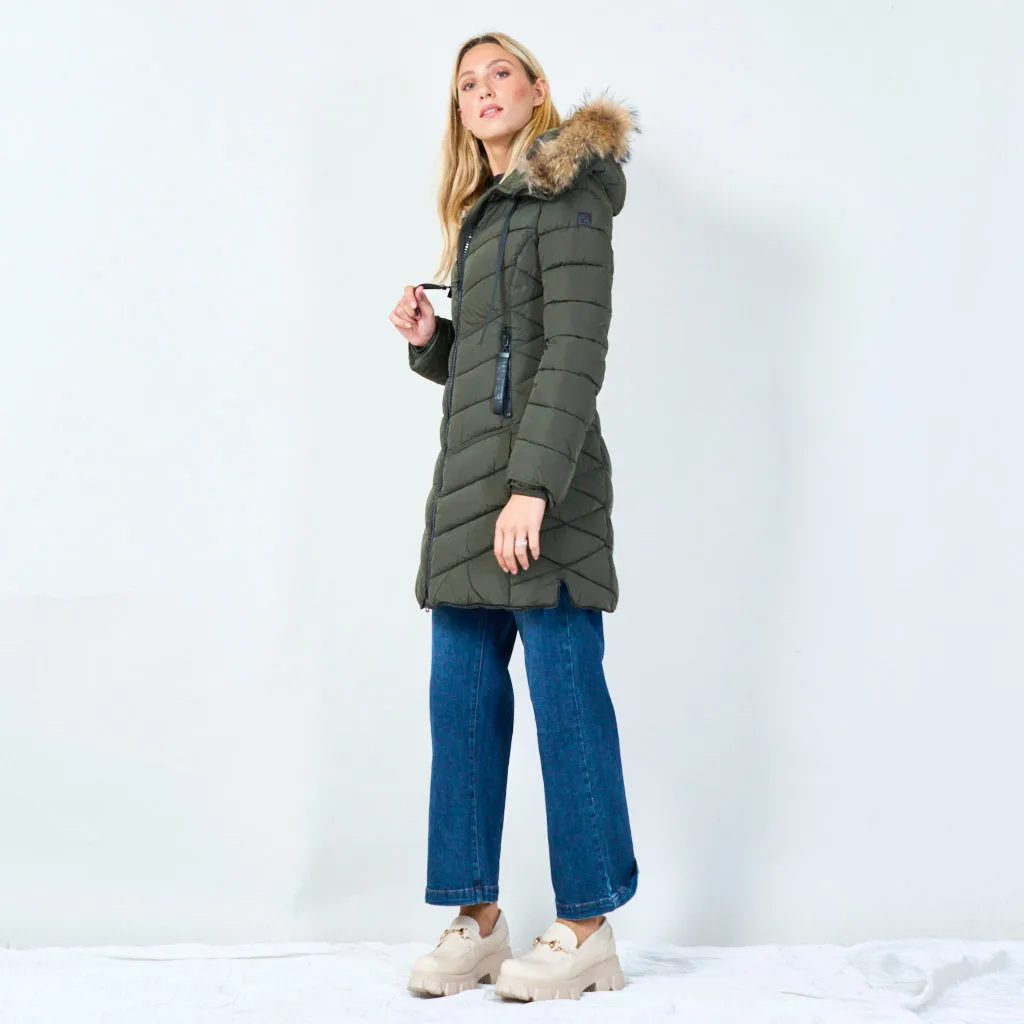 Cozy quilted winter coat wholesale