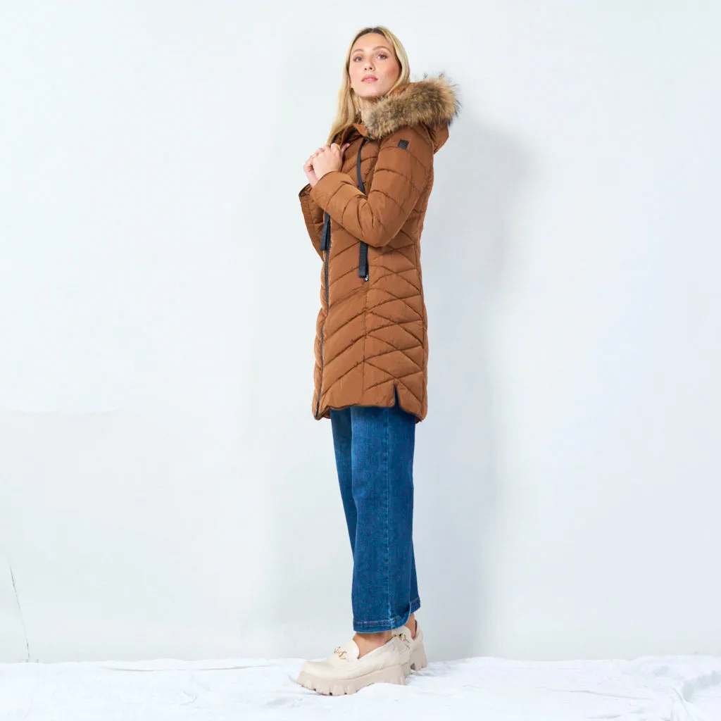 Cozy quilted winter coat wholesale