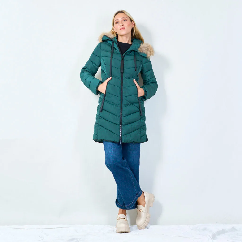 Cozy quilted winter coat wholesale