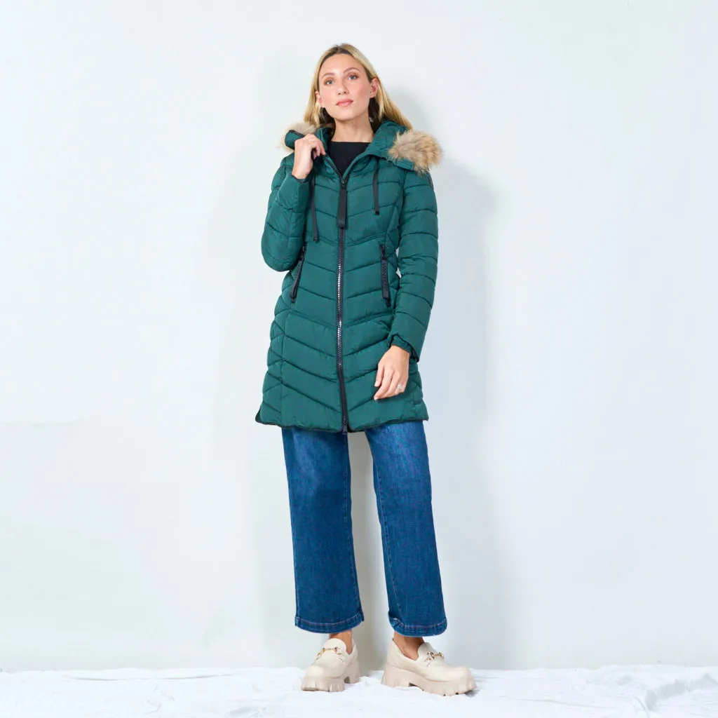 Cozy quilted winter coat wholesale