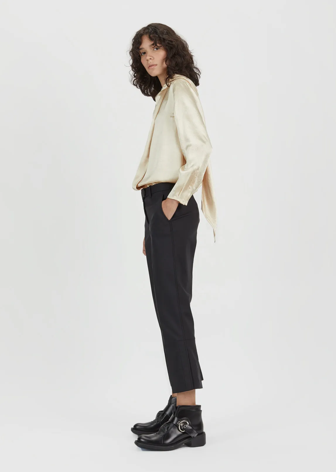 Cropped Kick Flare Pant