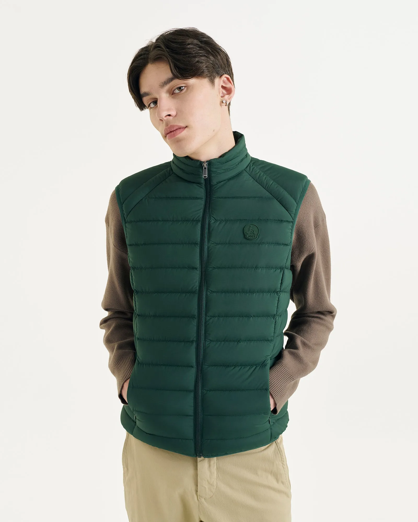 Deep forest Arafo stretch sleeveless puffer jacket