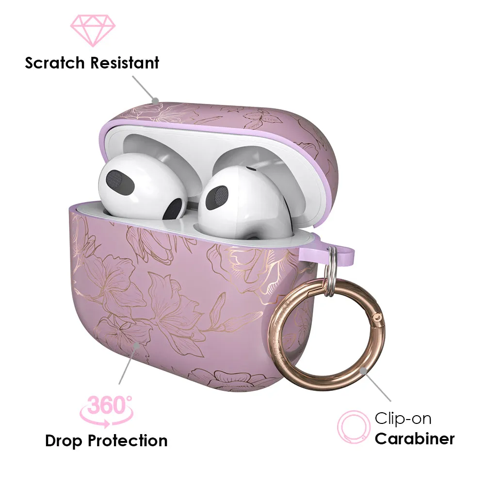 Dusty Rose Floral AirPods Case