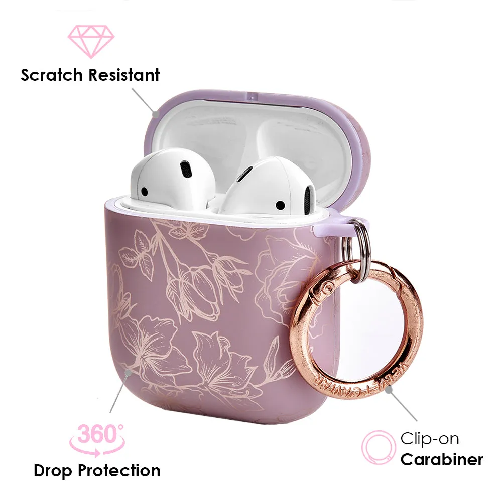 Dusty Rose Floral AirPods Case