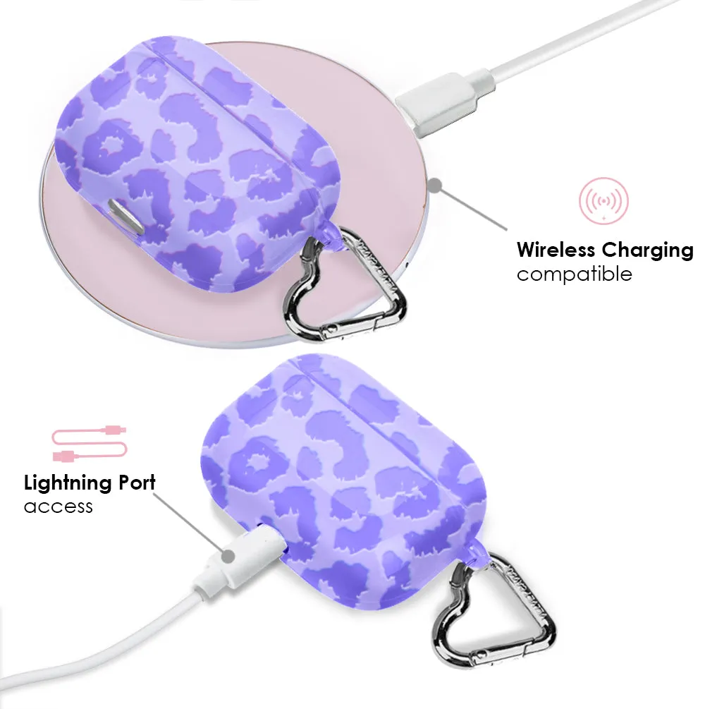 Electric Purple Leopard AirPod Case