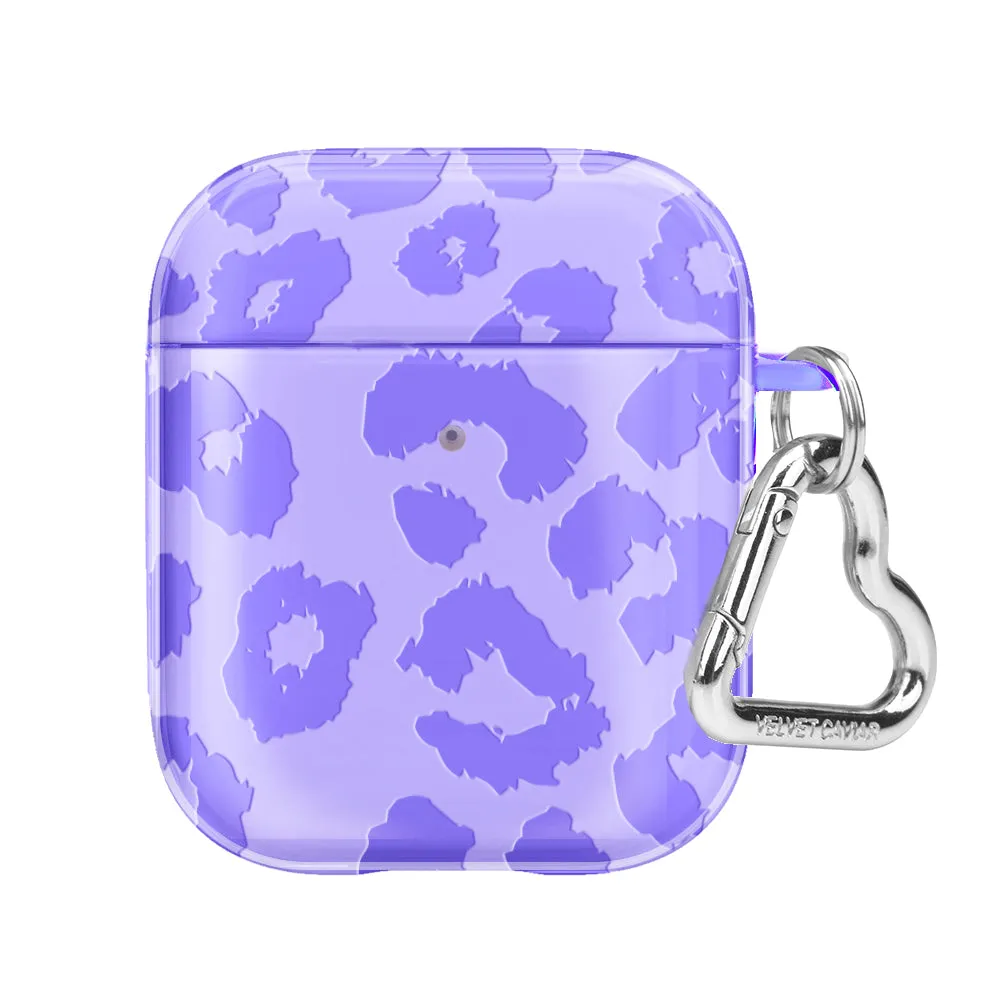 Electric Purple Leopard AirPod Case