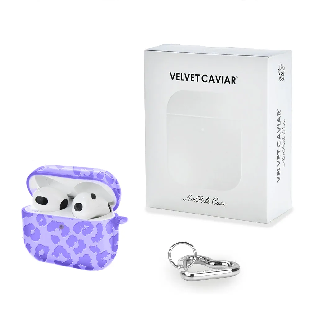 Electric Purple Leopard AirPod Case