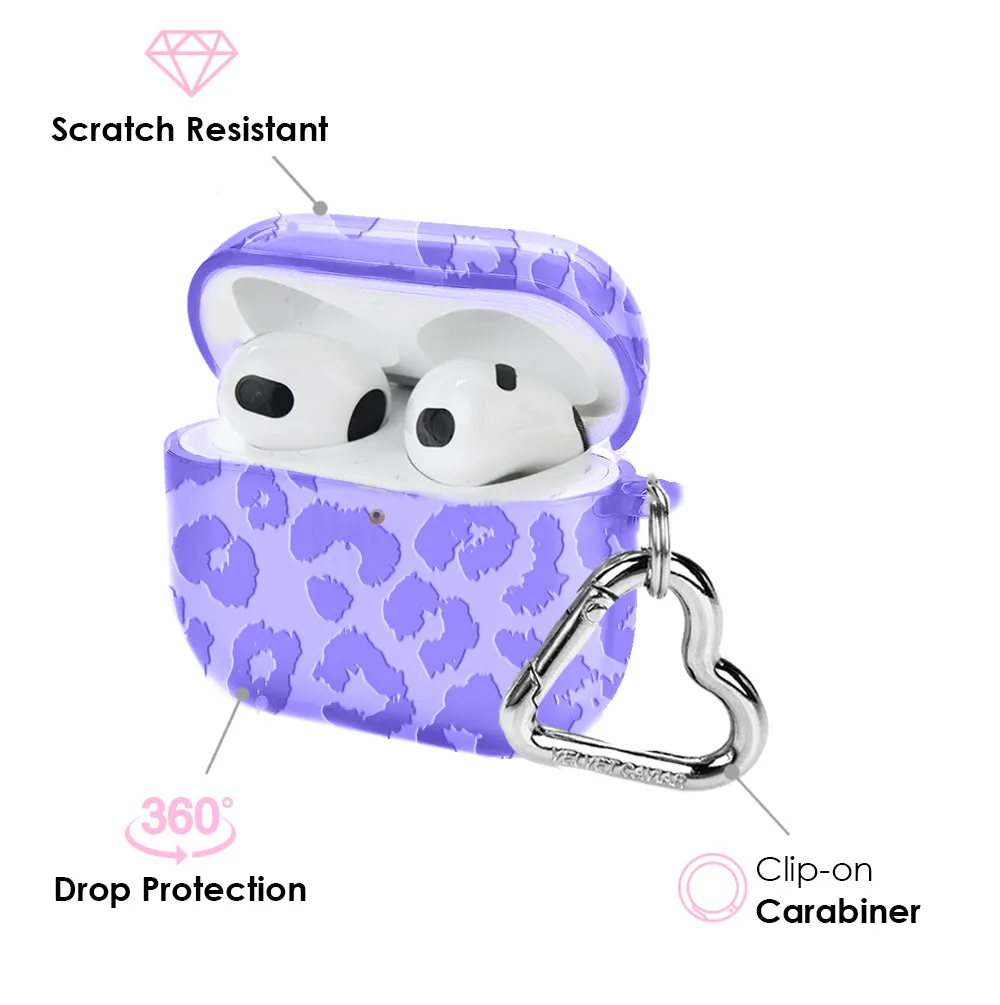 Electric Purple Leopard AirPod Case