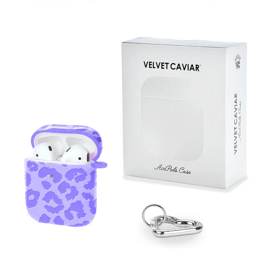 Electric Purple Leopard AirPod Case