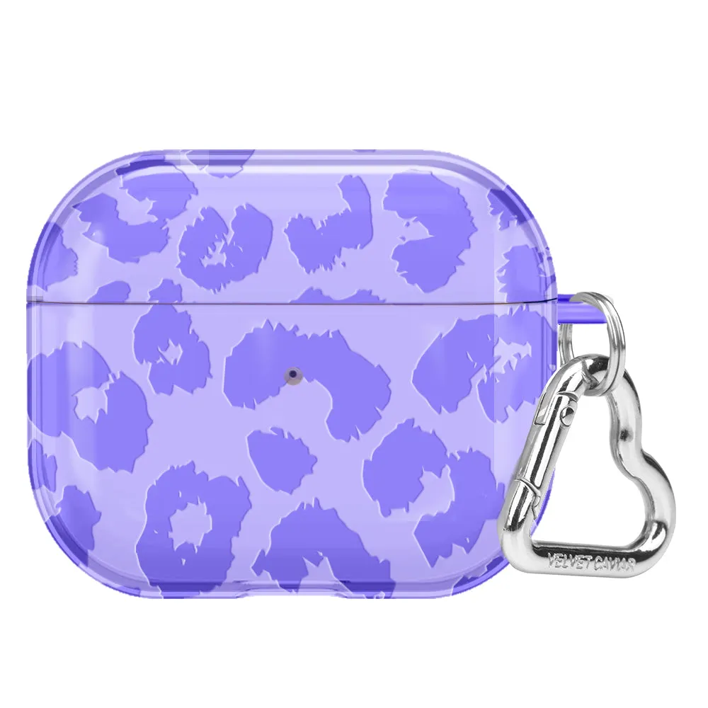 Electric Purple Leopard AirPod Case