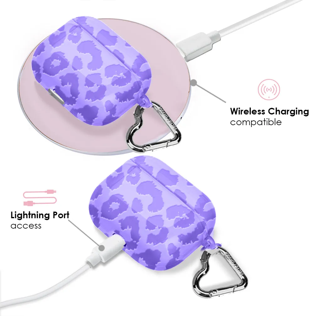 Electric Purple Leopard AirPod Case