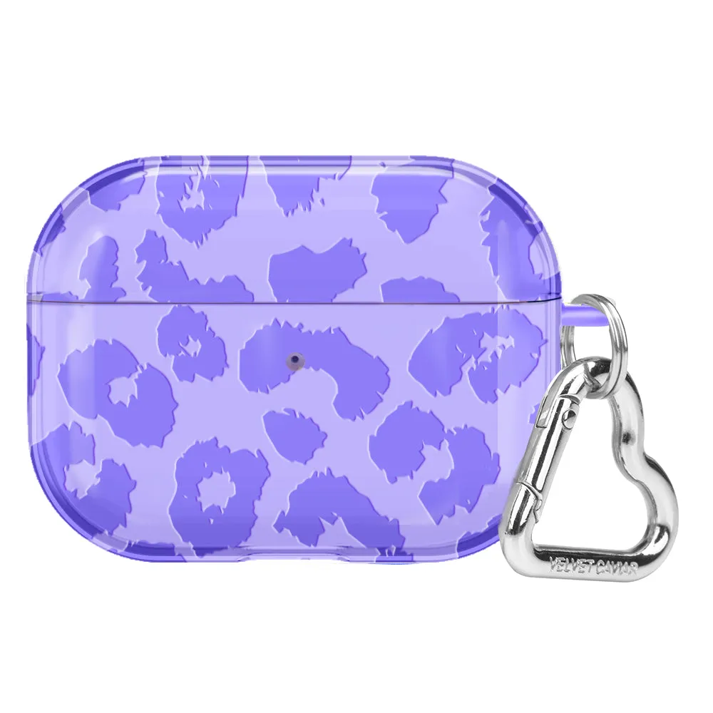 Electric Purple Leopard AirPod Case