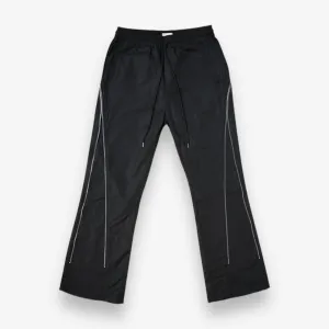 EPTM NYLON ZIP FLARED PANTS Black