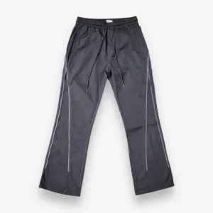 EPTM NYLON ZIP FLARED PANTS Grey