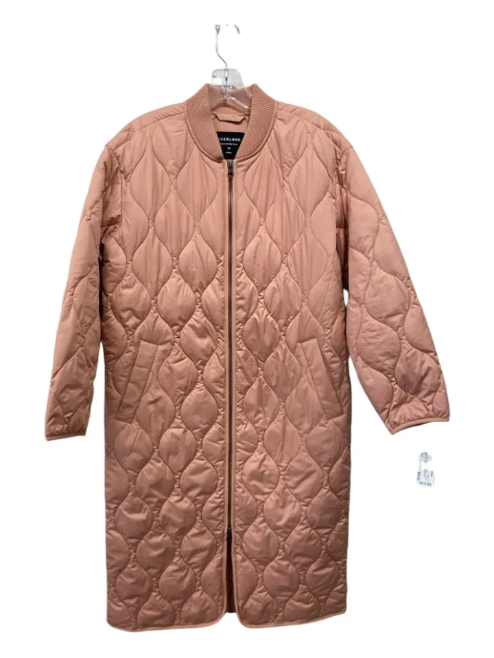 Everlane Size XS Blush Pink Recycled Polyester Trench Quilted Zip Coat