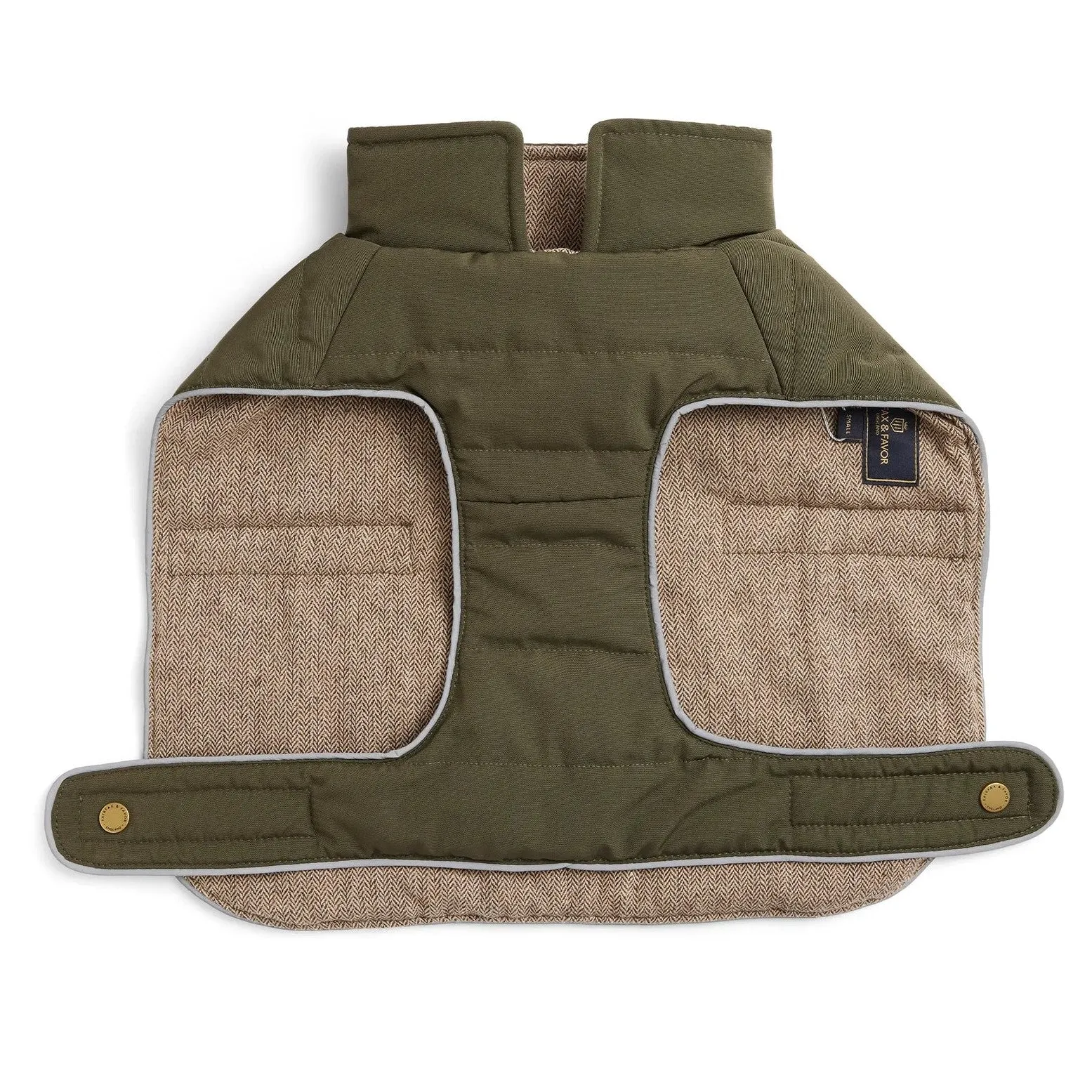 Fairfax & Favor Charlotte Padded Dog Coat - Khaki