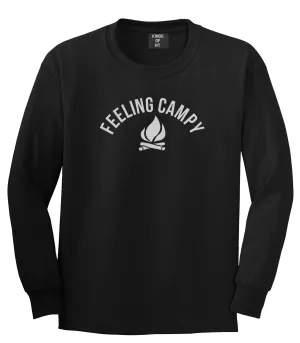 Feeling Campy Camp Fire Outdoor Mens Long Sleeve T-Shirt