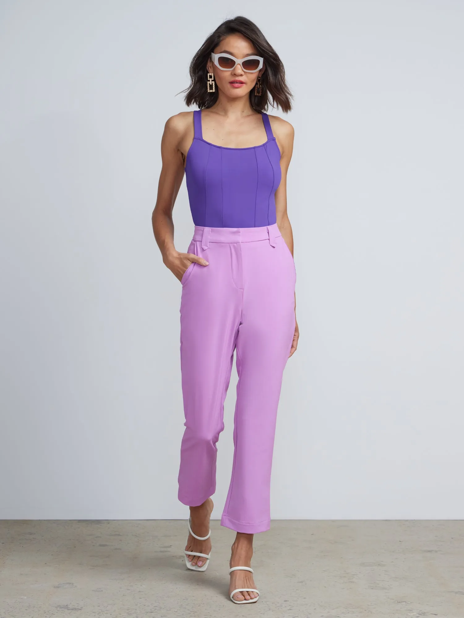 Flared Ankle Length Pants