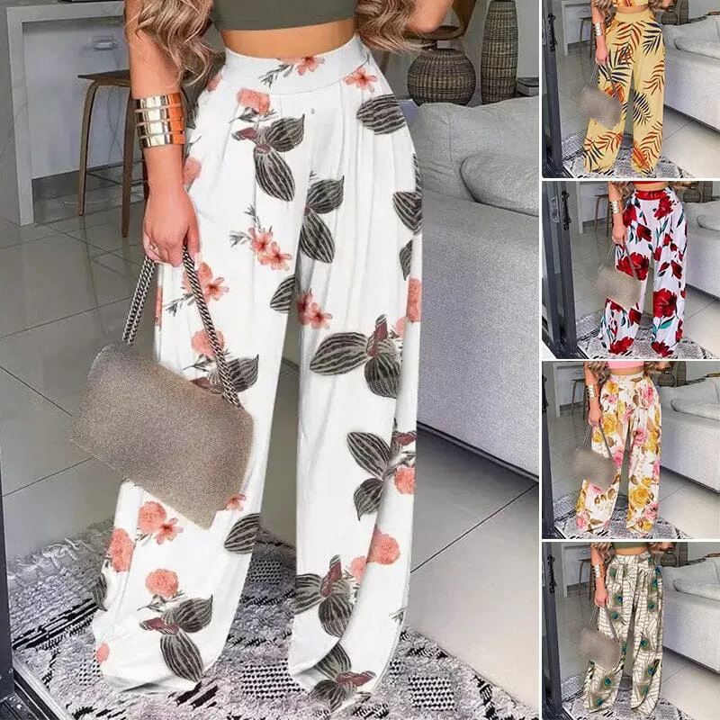 Floral Print Track Pants