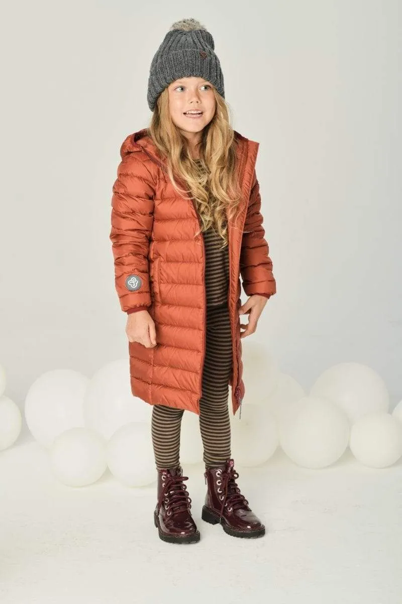 Fluff Down Coat: Ginger Amber