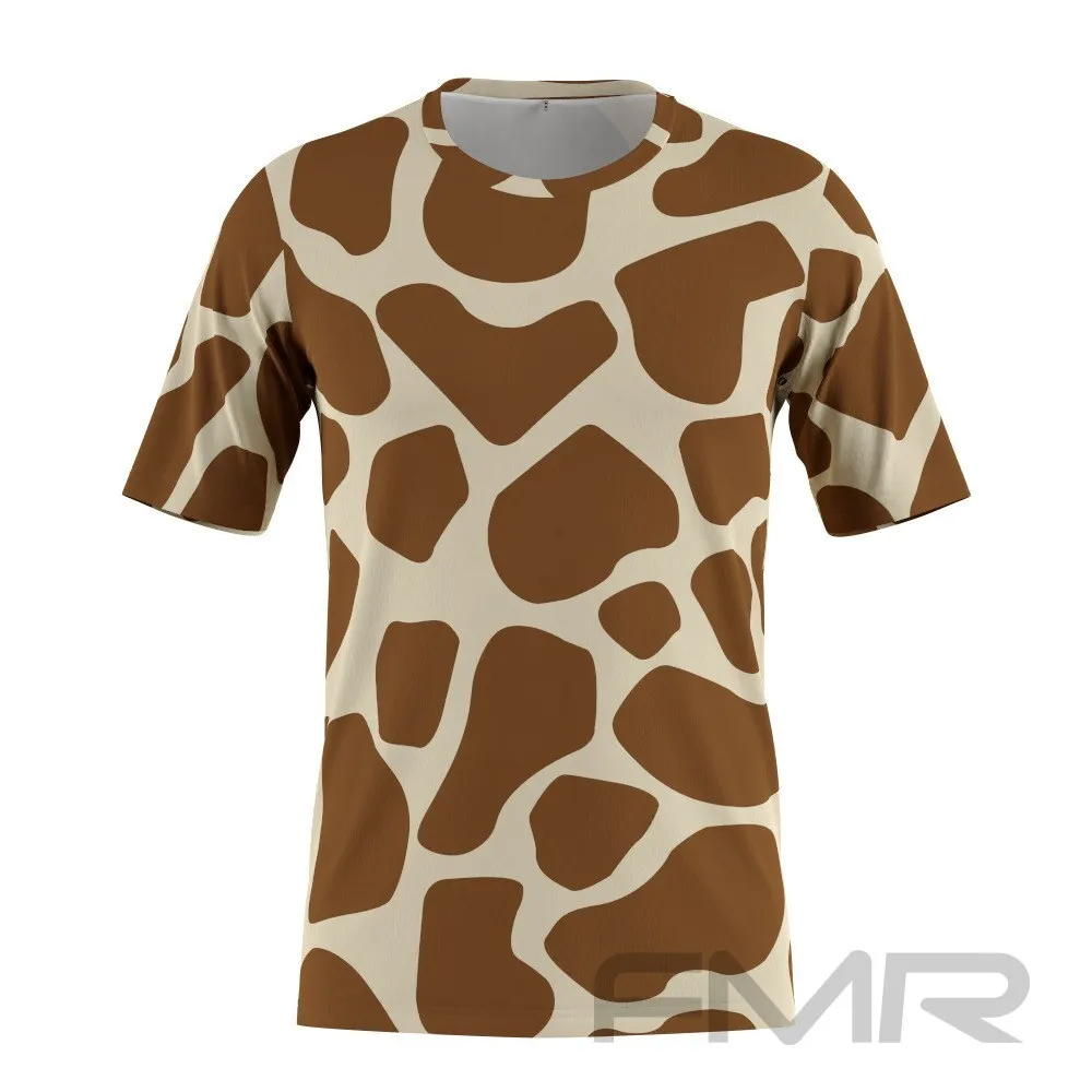 FMR Men's Giraffe Print Short Sleeve Shirt